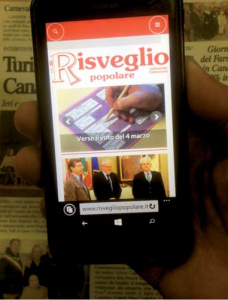 risveglio su smartphone