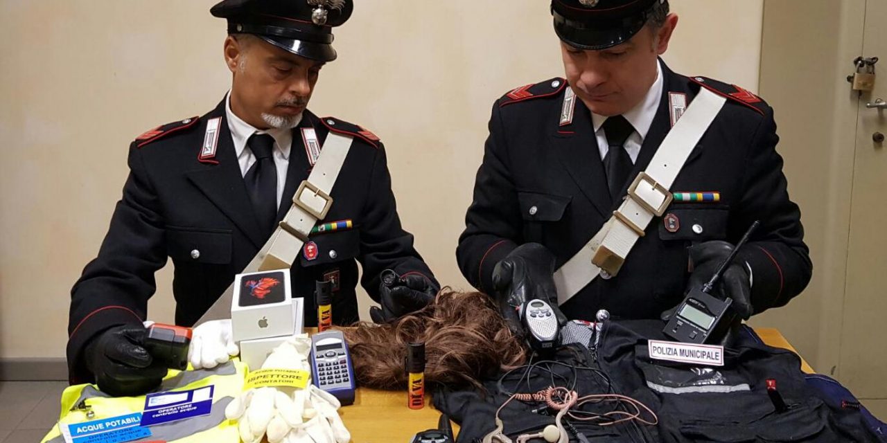 29enne italiano arrestato dai CC a Mercenasco