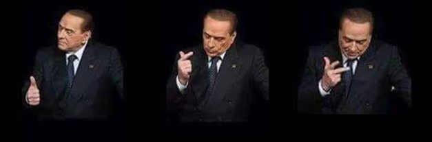Ci ha provato, il Cavalier Berlusconi, ma a fare un passo di lato proprio non ci riesce…