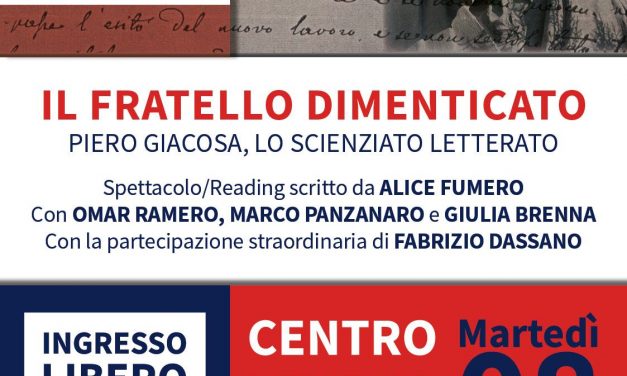 “Il fratello dimenticato” vi attende l’8 maggio a Colleretto Giacosa