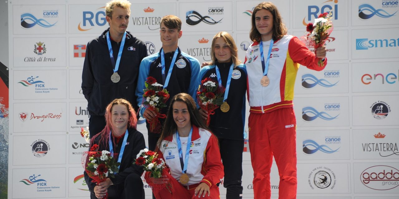 Venerdi in canoa: quarta giornata di gare. Campioni del Mondo C2 misto, gli azzurrini Elena e Flavio Micozzi
