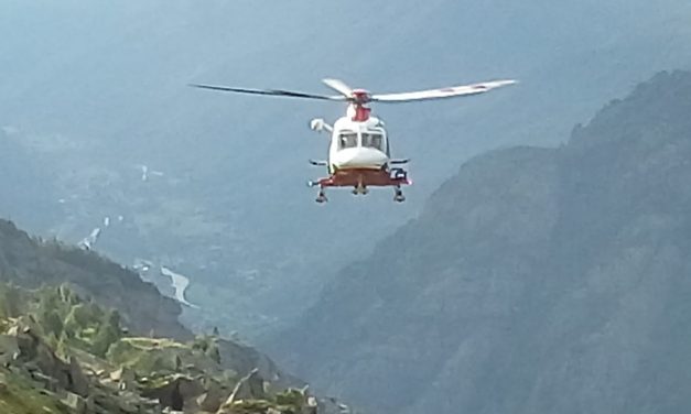 Soccorso un escursionista a Traversella