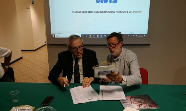 Siglato il gemellaggio tra l’AVIS Piemonte e l’AVIS Veneto