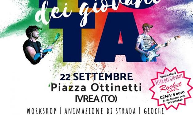 Giovani in festa a Ivrea sabato 22 settembre