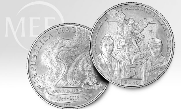 Per i 50 anni dell’ANPS la Zecca ha coniato una moneta d’argento da 5 euro