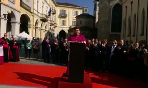 Saluto alle autorità di mons. Farinella nel giorno del suo ingresso a Biella