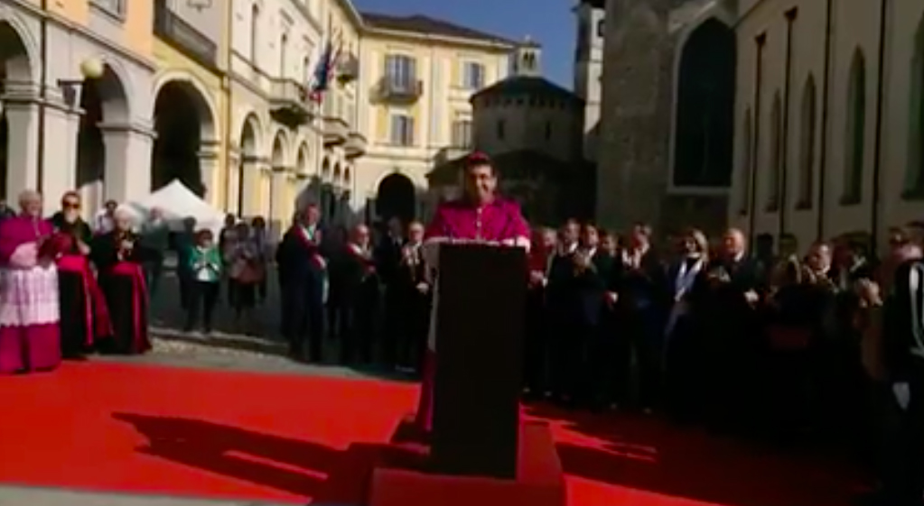 Saluto alle autorità di mons. Farinella nel giorno del suo ingresso a Biella