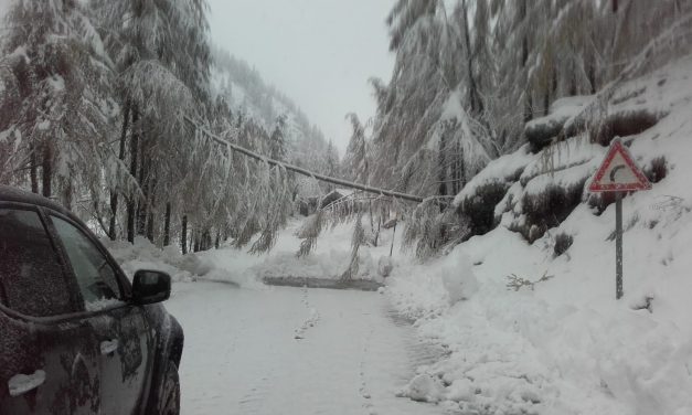 MALTEMPO: nevicate in quota e piccole frane nelle basse valli, ma la viabilità provinciale è sotto controllo