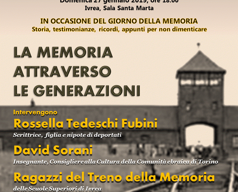 Incontro in occasione del Giorno della Memoria