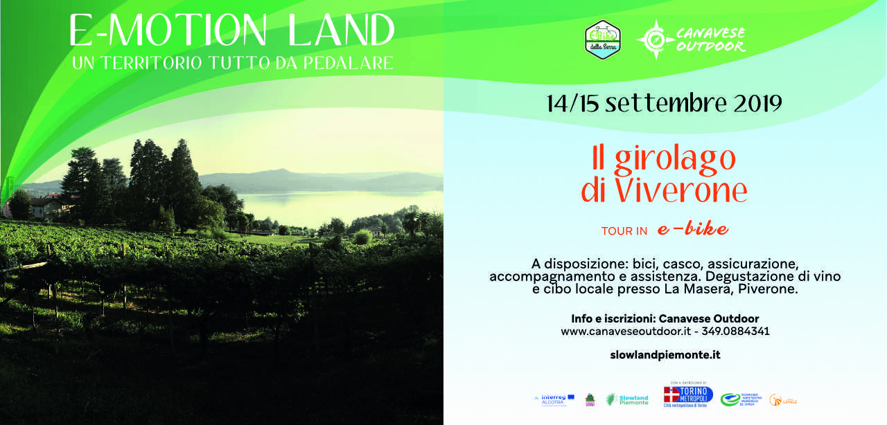 “E-MOTION LAND nel Canavese, un territorio tutto da pedalare”. Il programma di settembre