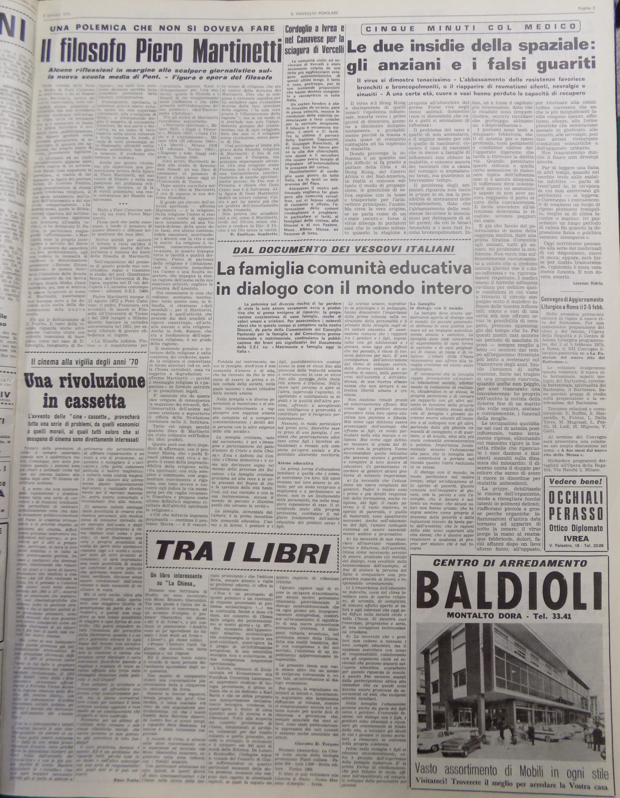 L’influenza “spaziale” in Piemonte, analogie con la situazione odierna