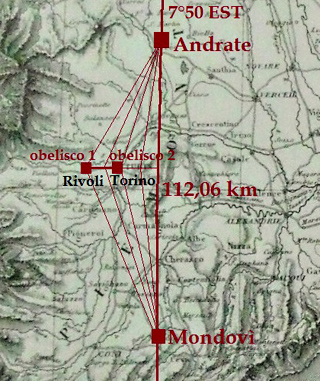 Il meridiano Andrate-Mondovì