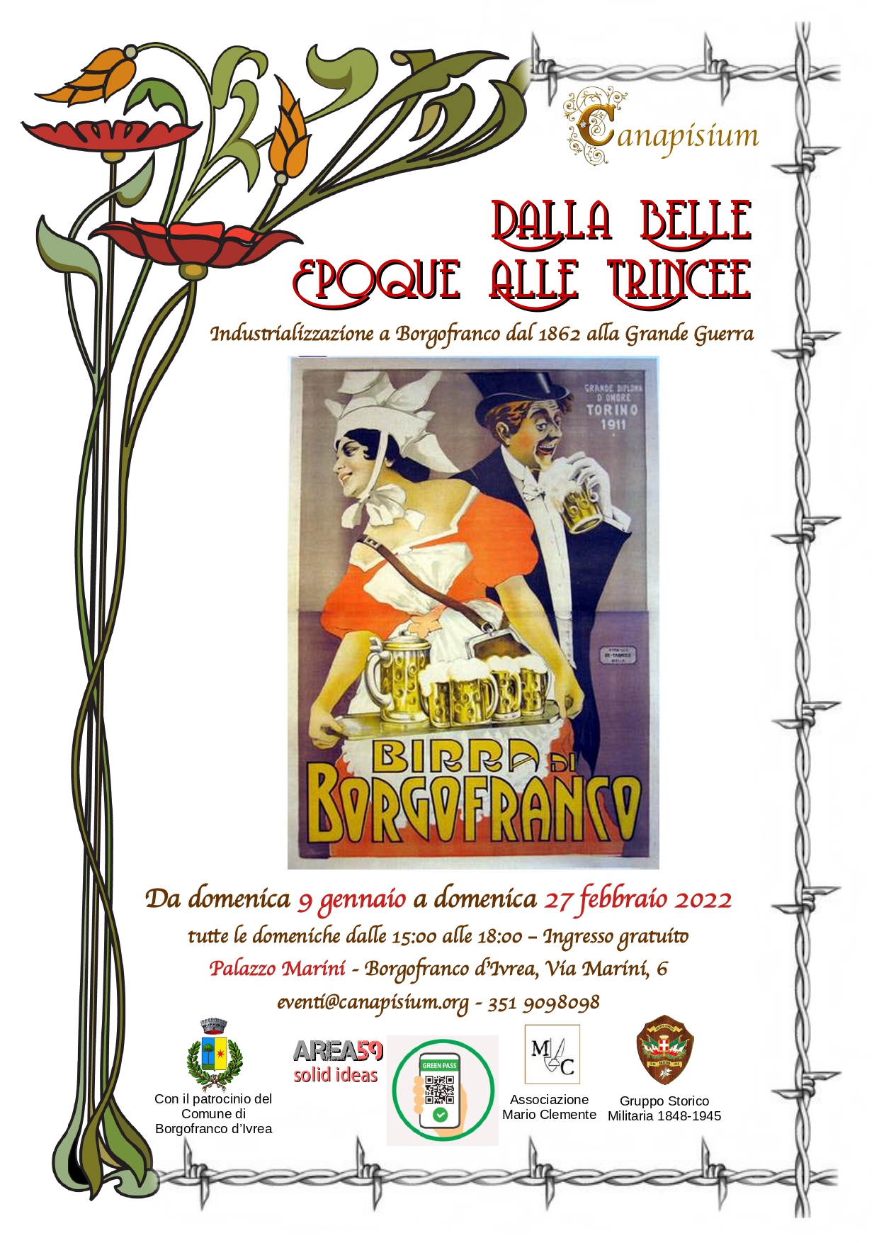 La mostra di Canapisium “Dalla Belle Epoque alle trincee”