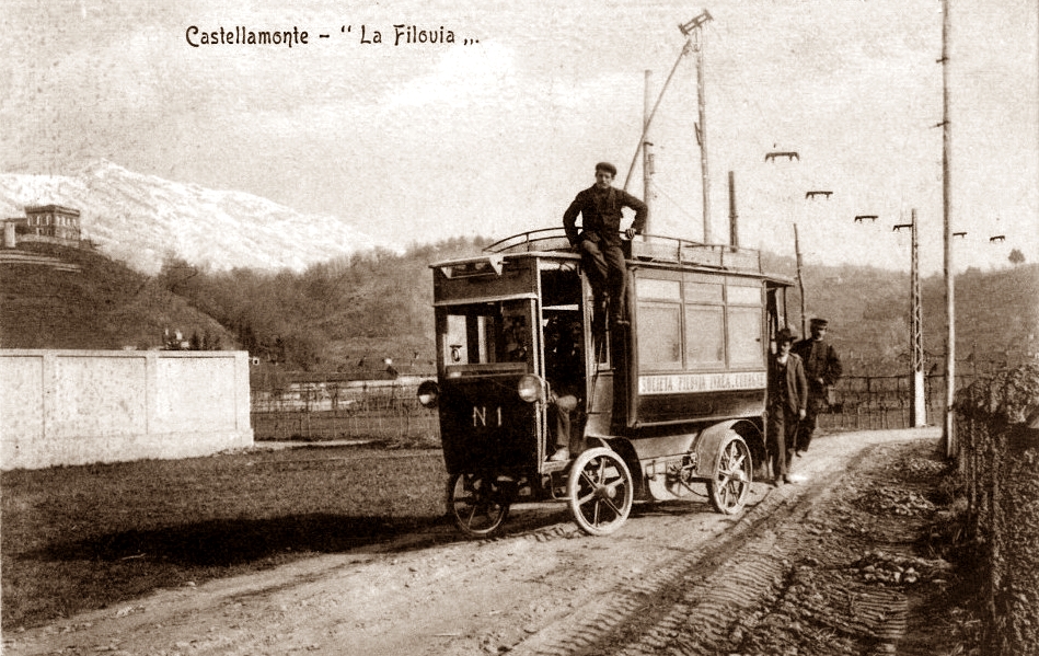 Filovia Canavesana. Lo sviluppo dei trasporti  con vetture elettrificate; 24 km in 1h40m