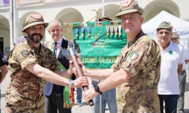 IVREA – Staffetta Alpina: tappa a Ivrea sul percorso Torino-Aosta
