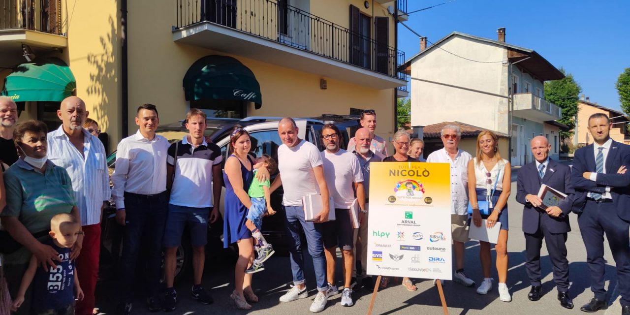 SAN GIUSTO – Solidarietà in Canavese, arriva l’auto per il trasporto del piccolo Nicolò