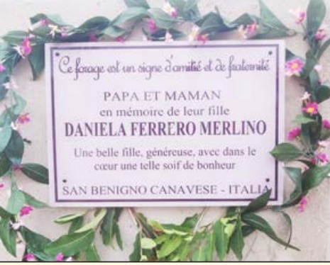 SAN BENIGNO – Un nuovo pozzo realizzato nel Sahel