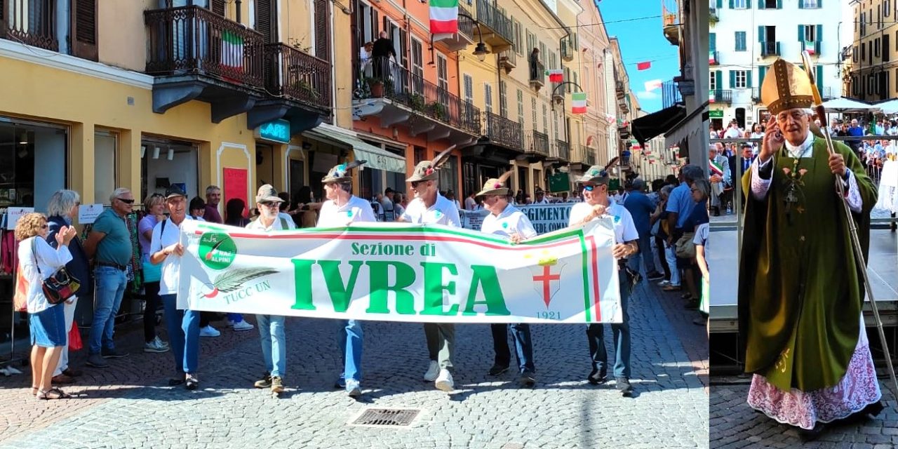 IVREA SALUTA GLI ALPINI – Il Vescovo Cerrato: testimoni di valori autentici