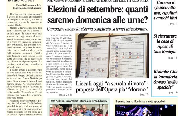 Edizione 22 settembre 2022