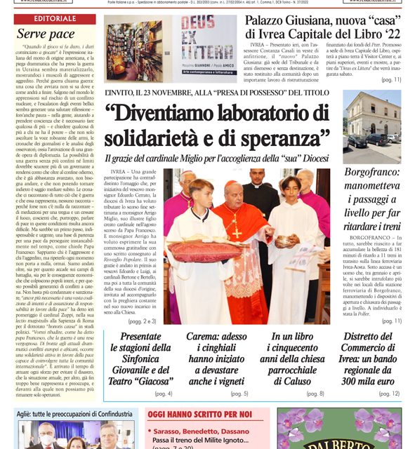 Edizione 13 ottobre 2022