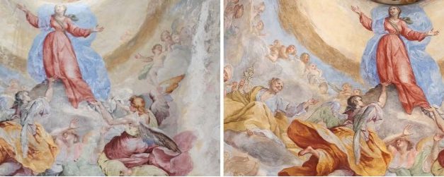 IVREA – Santa Croce: l’affresco dell’Assunta