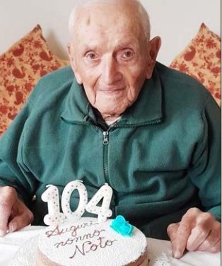 VILLAREGGIA – I 104 anni di Noto, recordman villareggese