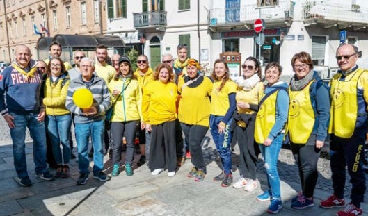 SAN BENIGNO/BOSCONERO – Successo per la biciclettata… in giallo