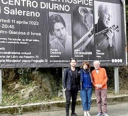 IVREA – La generosità di Gidon Kremer. Concerto al “Giacosa” con Giedre Dirvanauskaitè e Georgijs Osokins