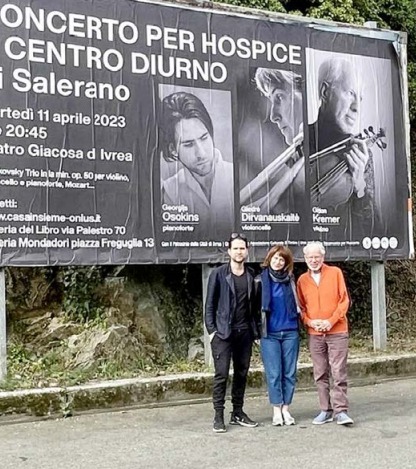 IVREA – La generosità di Gidon Kremer. Concerto al “Giacosa” con Giedre Dirvanauskaitè e Georgijs Osokins