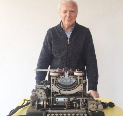 Una rara T1 Olivetti del 1938 donata da Enzo Actis Dana al Laboratorio-Museo Tecnologic@mente di Ivrea