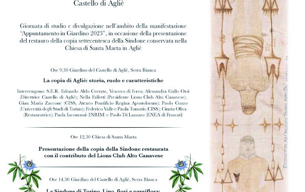 AGLIE’ – Extractum ab originali Taurini. Percorsi iconografici e botanici intorno alla Sindone