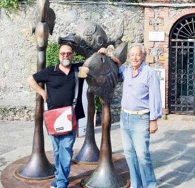 PORTOFINO CONQUISTATA DALL’ARTE DI NINO VENTURA – Nel porticciolo un’opera del chivassese