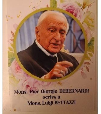 UNA LETTERA CON DESTINAZIONE IL CIELO – Mons. Pier Giorgio Debernardi scrive a Mons. Luigi Bettazzi