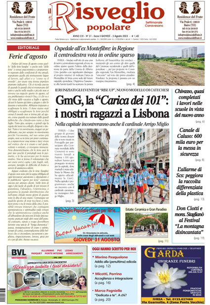 Edizione 3 Agosto 2023