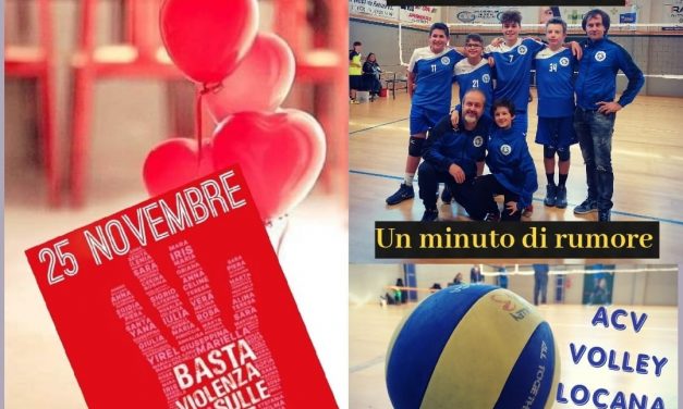 LOCANA / VILLAR PEROSA – Volley: un minuto di rumore contro la violenza alle donne –