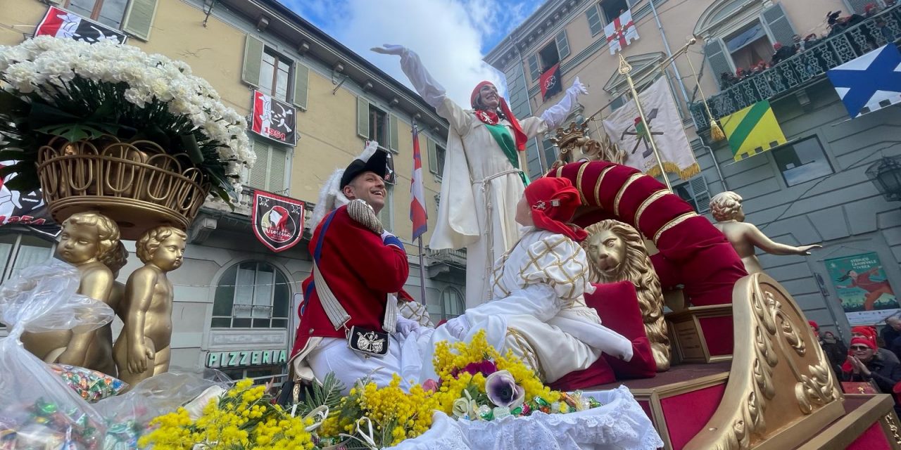 STORICO CARNEVALE DI IVREA – Battaglia delle arance. Il bilancio della prima giornata