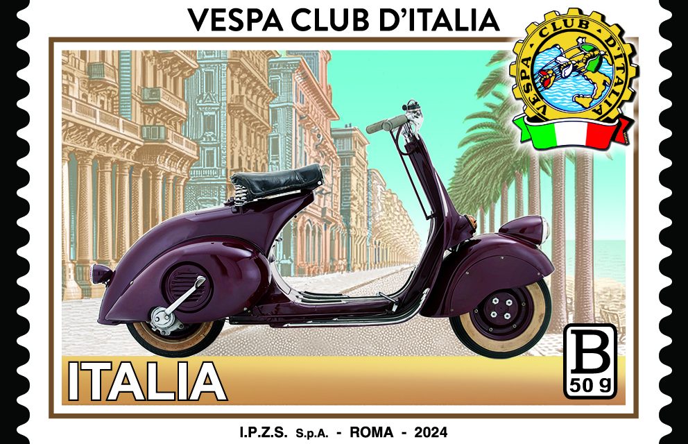 POSTE ITALIANE – Emissione francobollo dedicato al Vespa Club d’Italia