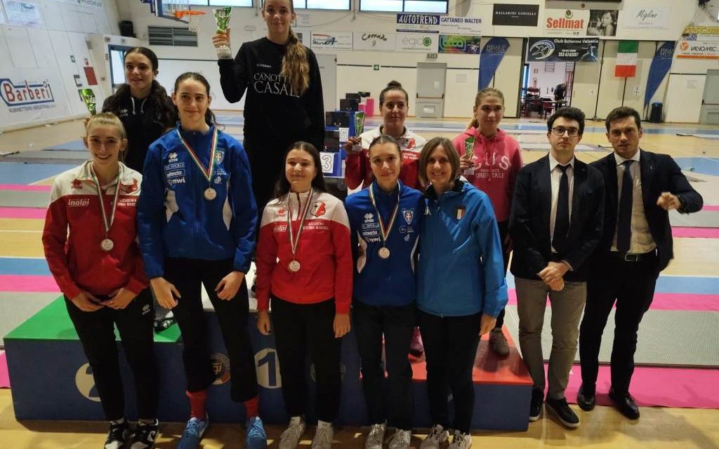 SCHERMA – 1° Prova Regionale Cadetti e Giovani di spada maschile e femminile – Buona prova per gli atleti del Circolo Scherma Giuseppe Delfino Ivrea