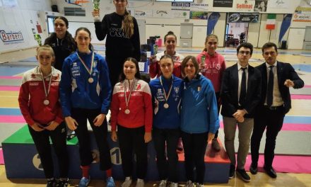 SCHERMA – 1° Prova Regionale Cadetti e Giovani di spada maschile e femminile – Buona prova per gli atleti del Circolo Scherma Giuseppe Delfino Ivrea