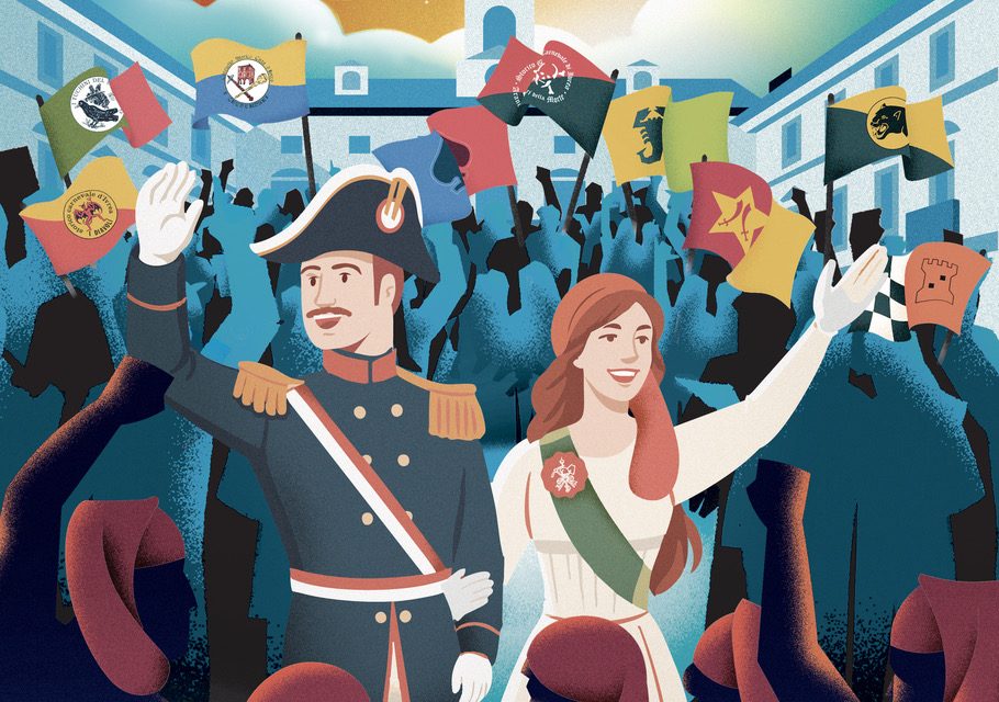 STORICO CARNEVALE IVREA – Un abbraccio lungo una città: Mugnaia, Generale, Popolo Festante e Aranceri protagonisti dell’immagine Ufficiale 2026