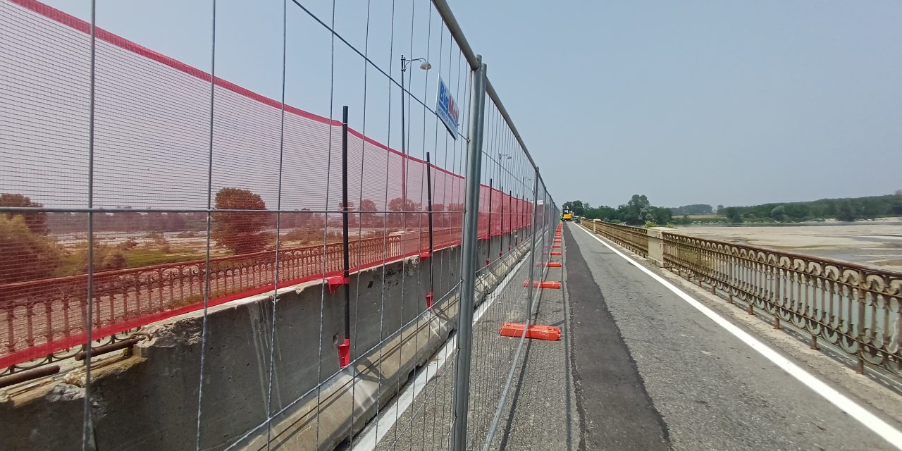 VIABILITÀ – Verrua Savoia e Crescentino – Prosegue nei tempi stabiliti la manutenzione straordinaria del ponte sul Po sulla provinciale 107