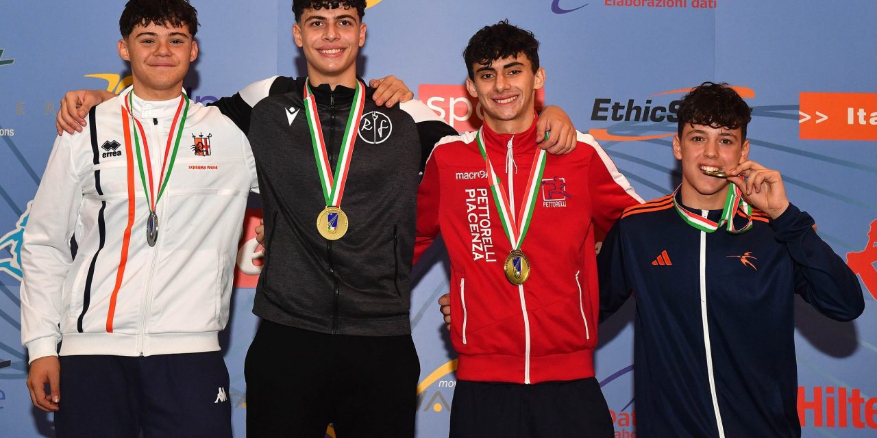 SCHERMA – 1° Prova Nazionale Cadetti, Giovani e Assoluti di Fioretto e Spada – Secondo posto nella gara di spada maschile Cadetti per Tommaso Cuttica