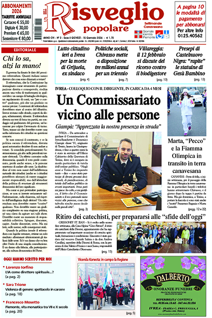 Edizione 15 Gennaio 2026