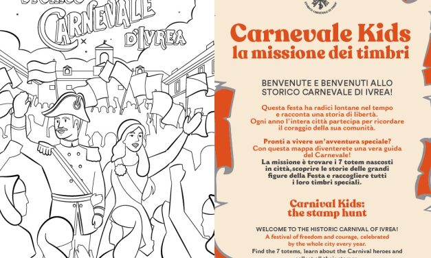Ivrea. Arriva “Carnevale Kids,la missione dei timbri”. Sette storie, sette timbri e una città da esplorare