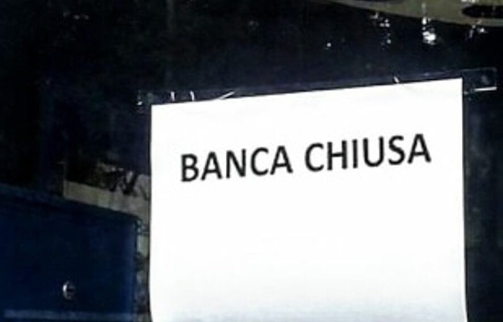 Desertificazione bancaria; un pericolo per i paesi