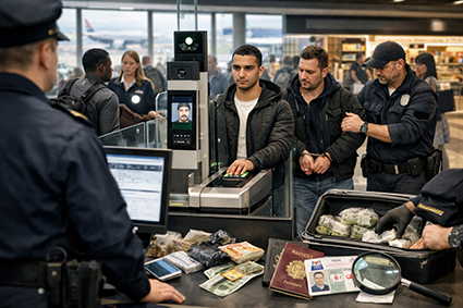 Torino Caselle. I controlli della Polizia di Stato
