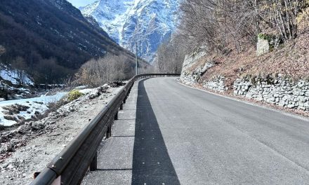 A Groscavallo allargato e protetto con nuova barriere un tratto di 800 metri della Provinciale 33