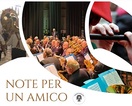 “Note per un amico” sabato 28 marzo 2026 alle ore 20.30 all’Anfiteatro Comunale “Angelo Burbatti” di Montalto Dora