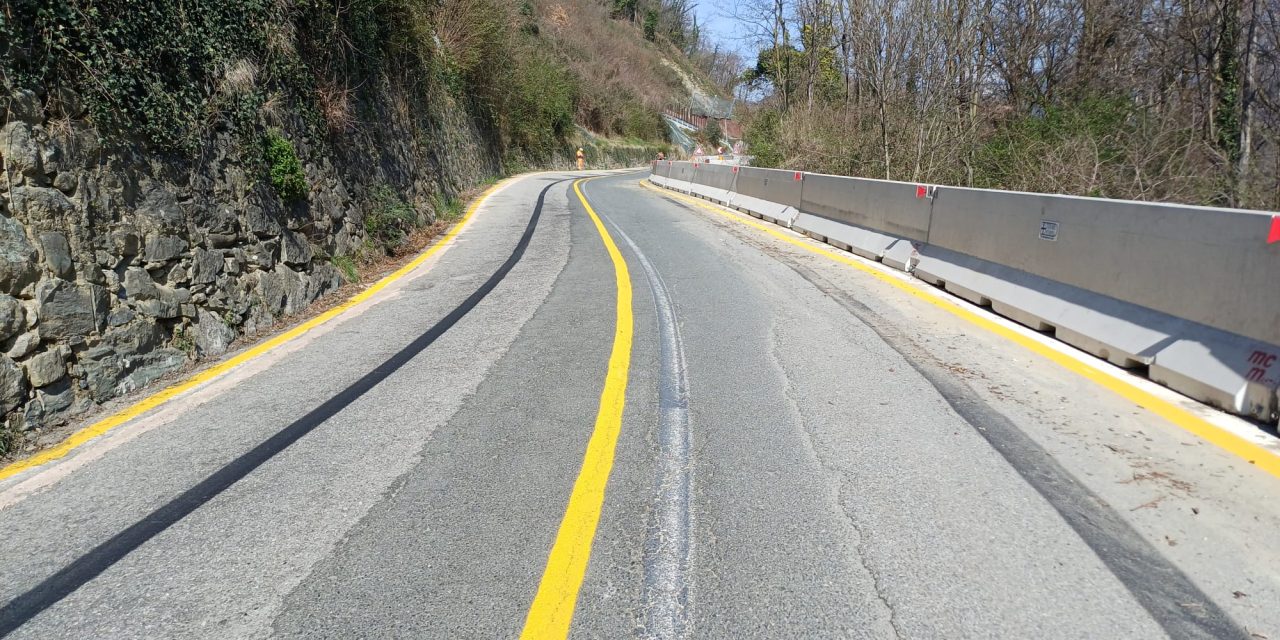 La Provinciale 197 del Colle del Lys riaperta a Sabbioneta. Ridotta la lunghezza del tratto a senso unico alternato