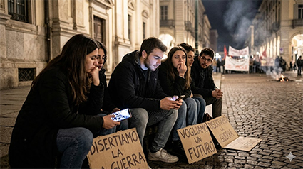 Il desiderio di pace e lo smarrimento per il disfarsi di un mondo che non si sa come cambiare